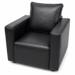 Single Black Sofa